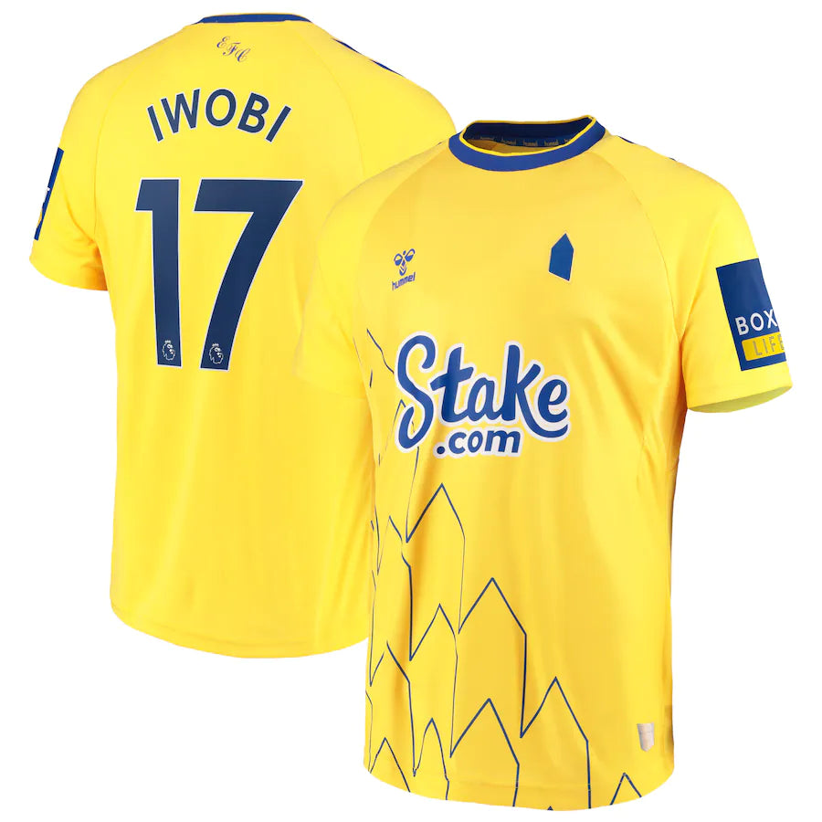 Alex Iwobi Everton 17 Jersey - Kit Captain