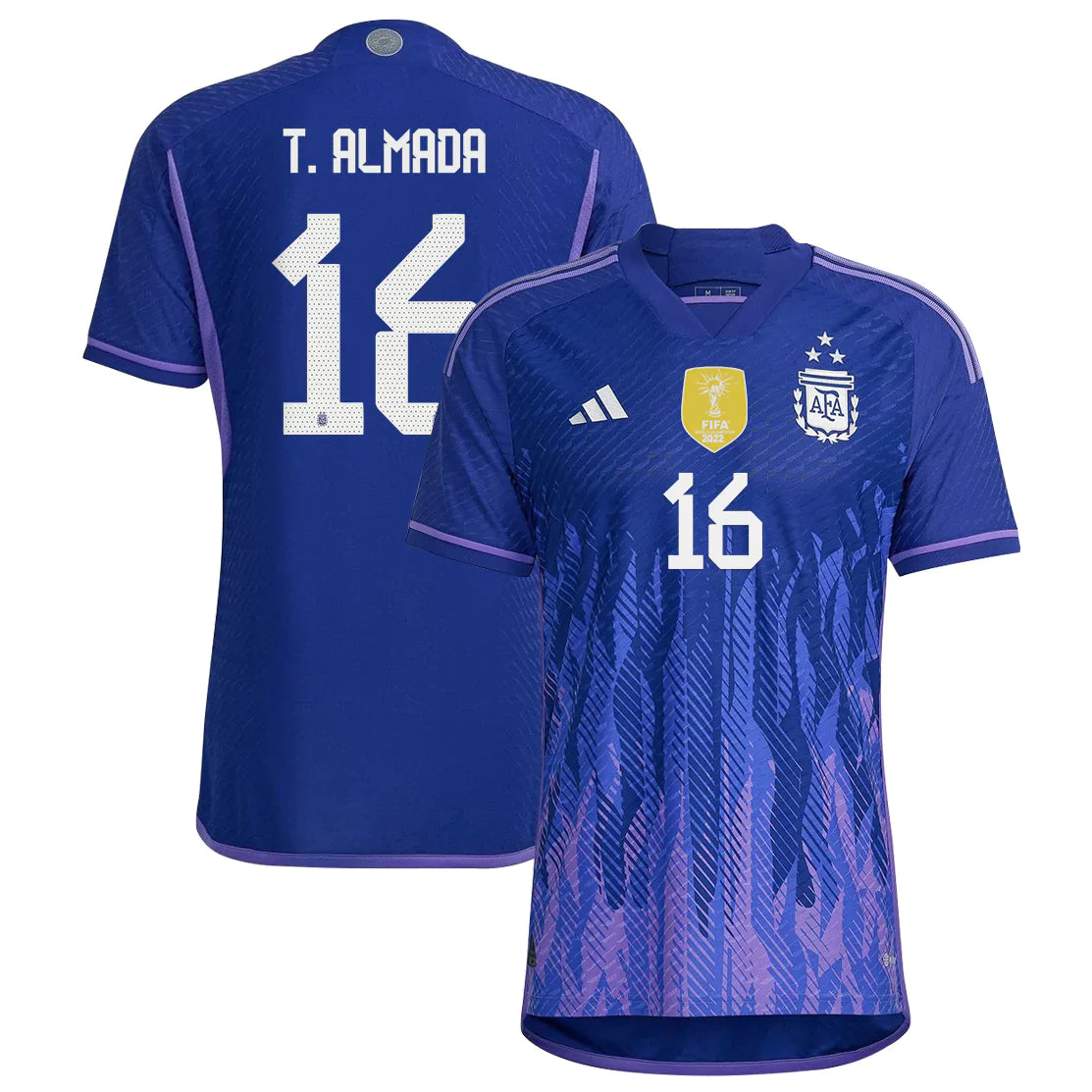 Thiago Almada Argentina 16 FIFA World Cup Jersey - Kit Captain