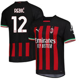 Ante Rebić AC Milan 12 Jersey - Kit Captain