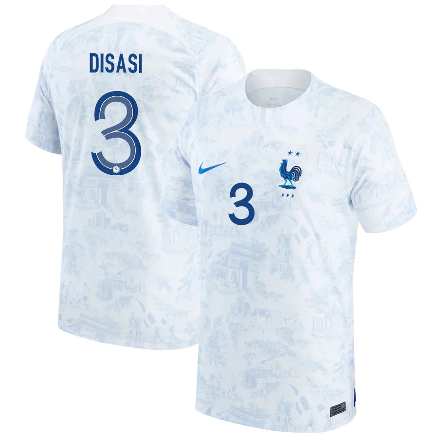 Axel Disasi France 3 FIFA World Cup Jersey - Kit Captain