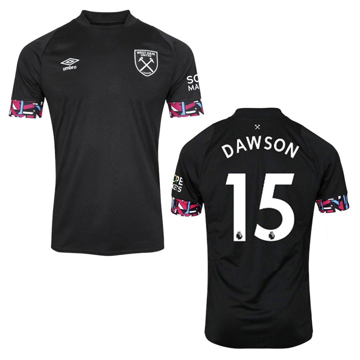 Craig Dawson West Ham 15 Jersey - Kit Captain