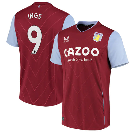 Danny Ings Aston Villa 9 Jersey - Kit Captain