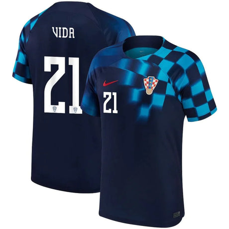 Domagoj Vida Croatia 21 FIFA World Cup Jersey - Kit Captain