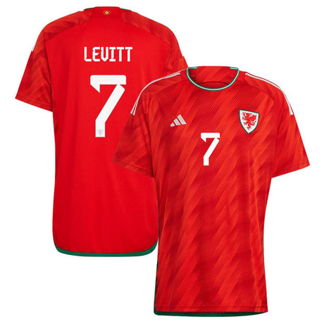 Dylan Levitt Wales 7 Fifa World Cup Jersey - Kit Captain