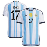 Alejandro Gomez Argentina 17 FIFA World Cup Jersey - Kit Captain