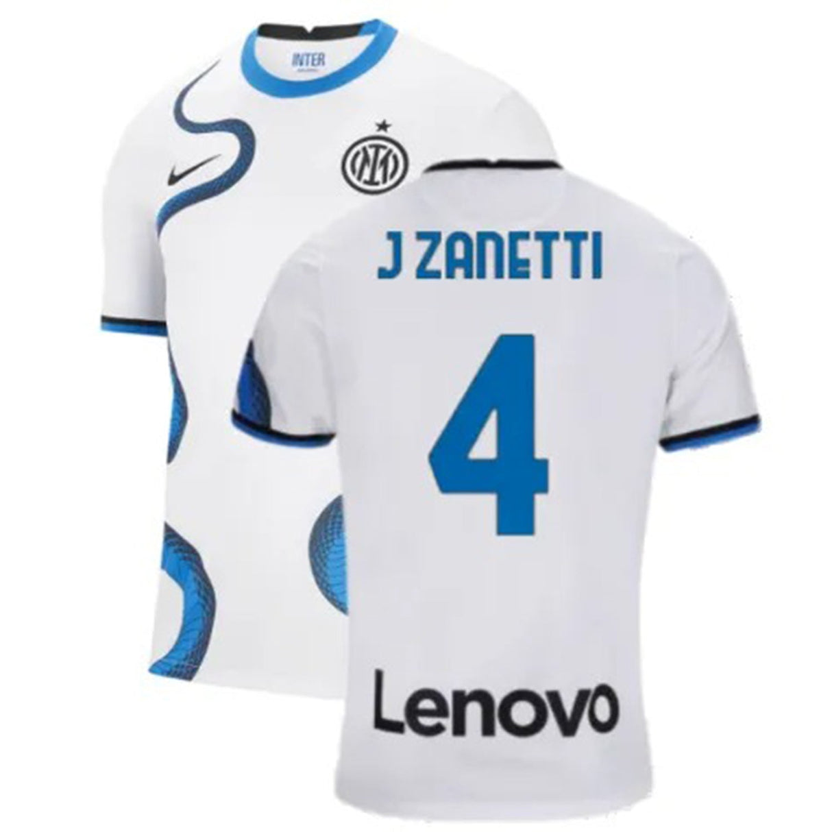 Javier Zanetti Inter Milan 4 Jersey - Kit Captain