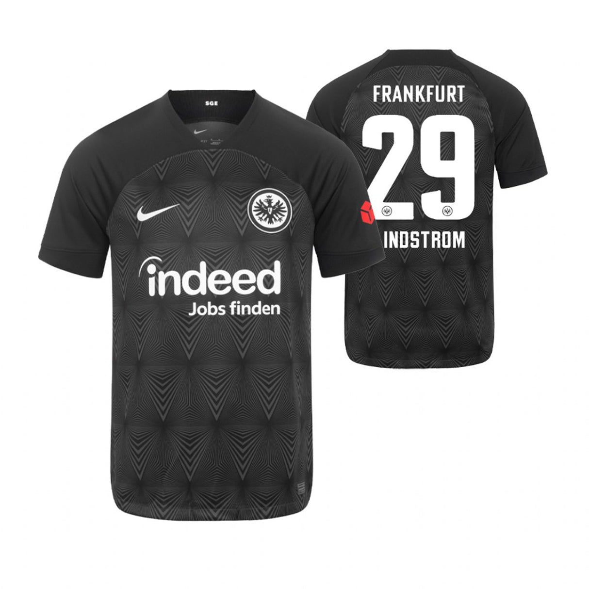 Jesper Lindstrøm Eintracht Frankfurt 29 Jersey - Kit Captain