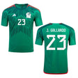 Jesús Gallardo Mexico 23 FIFA World Cup Jersey - Kit Captain