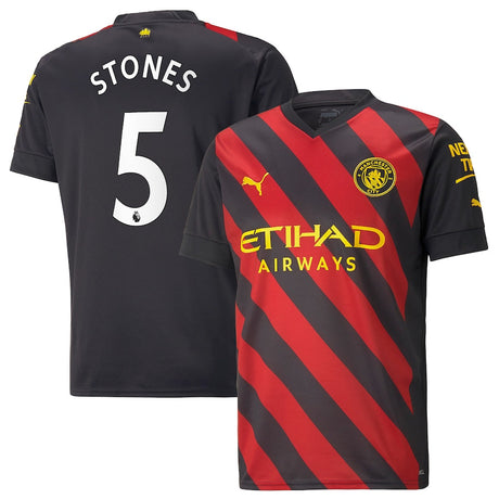 John Stones Manchester City 5 Jersey - Kit Captain