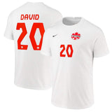 Jonathan David Canada 20 FIFA World Cup Jersey - Kit Captain