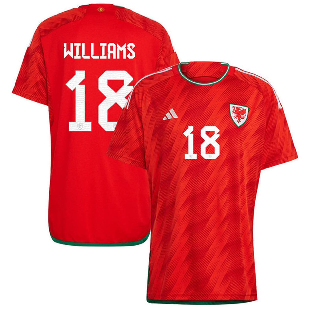 Jonny Williams Wales 18 Fifa World Cup Jersey - Kit Captain