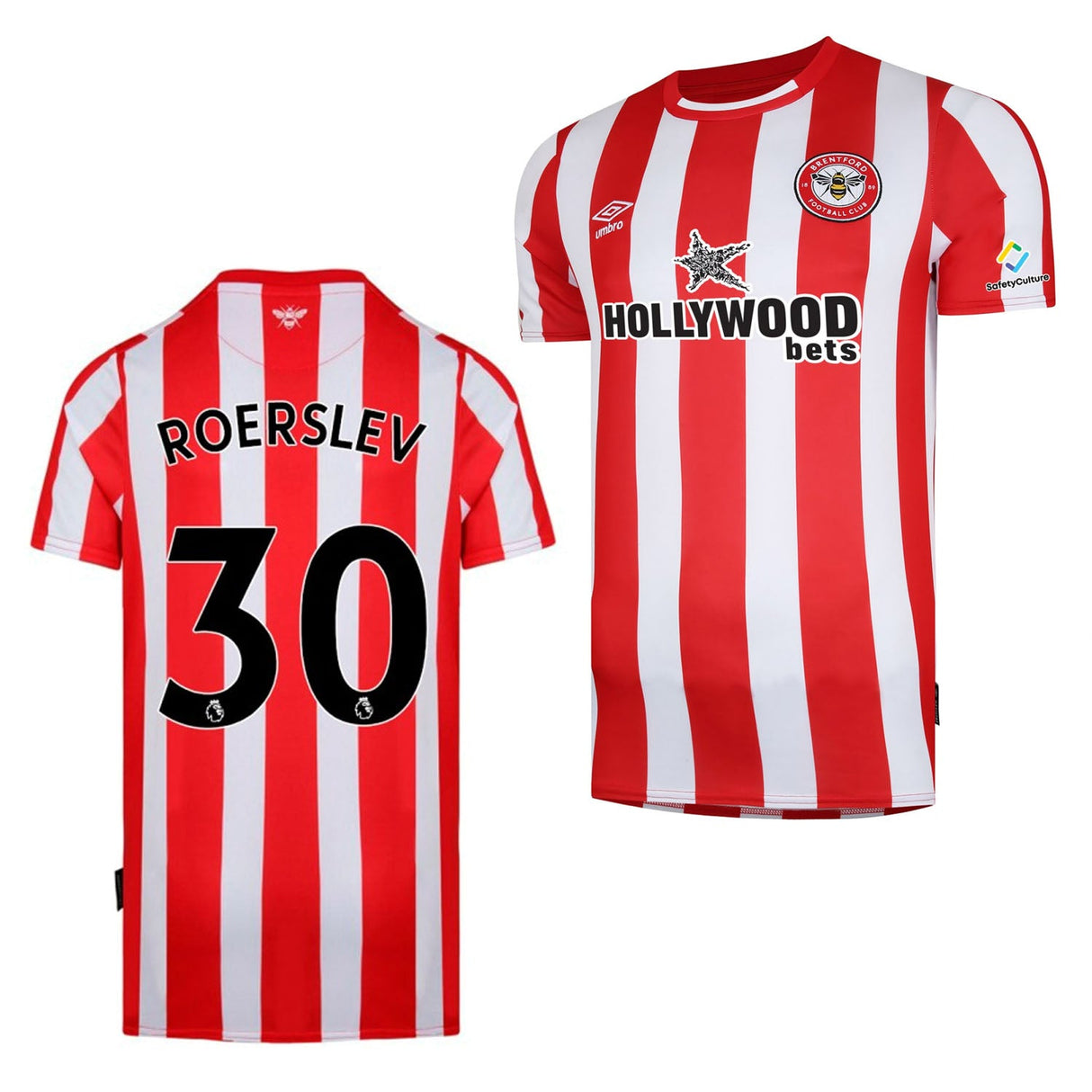 Mads Roerslev Brentford 30 Jersey - Kit Captain