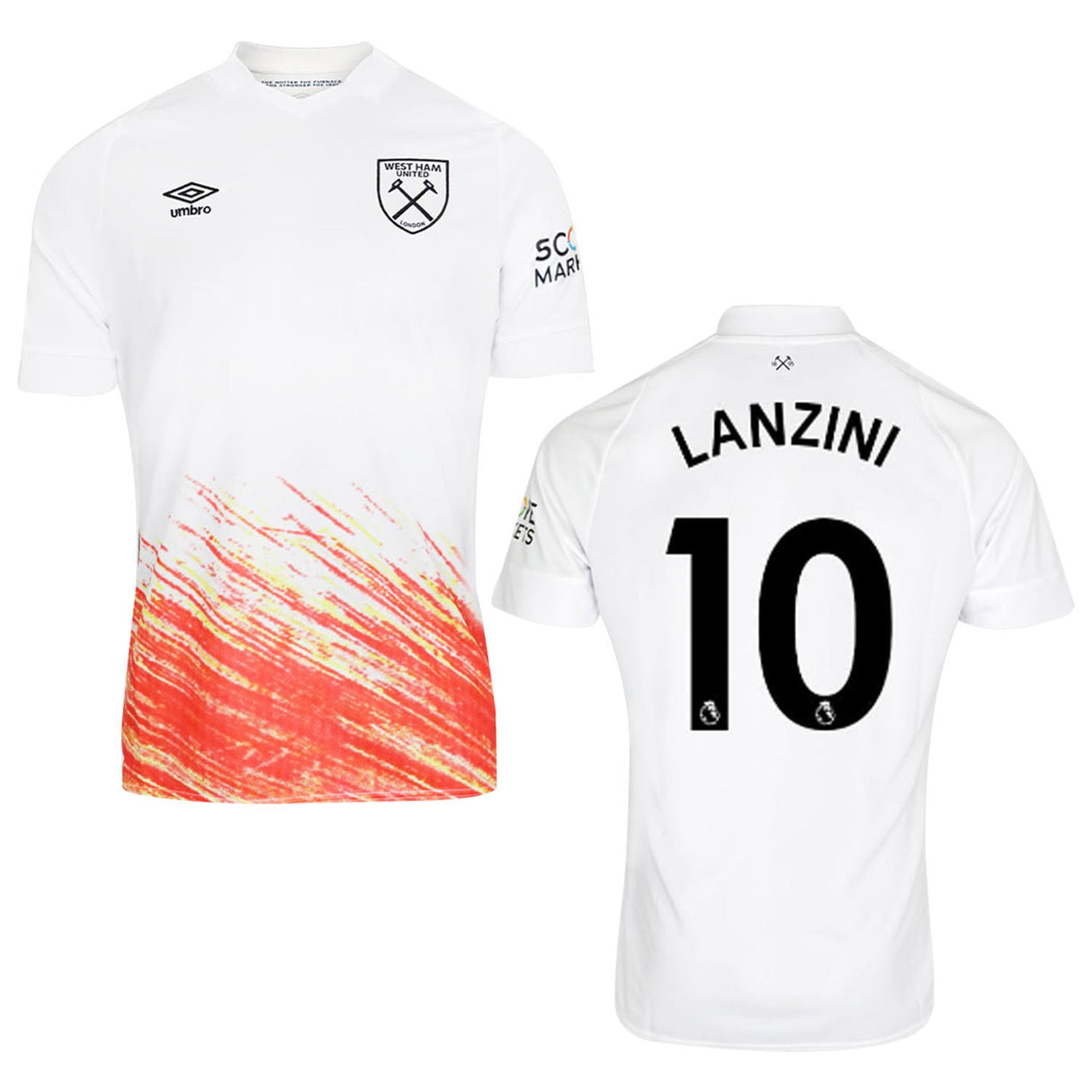 Manuel Lanzini West Ham 10 Jersey - Kit Captain