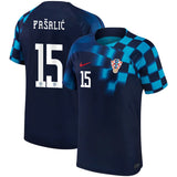 Mario Pasalic Croatia 15 FIFA World Cup Jersey - Kit Captain