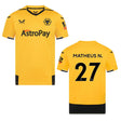 Matheus Nunes Wolves 27 Jersey - Kit Captain