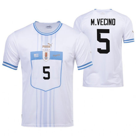 Matias Vecino Uruguay 5 Fifa World Cup Jersey - Kit Captain