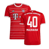 Noussair Mazraoui Bayern Munich 40 Jersey - Kit Captain