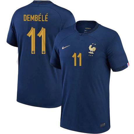 Ousmane Dembele France 11 FIFA World Cup Jersey - Kit Captain