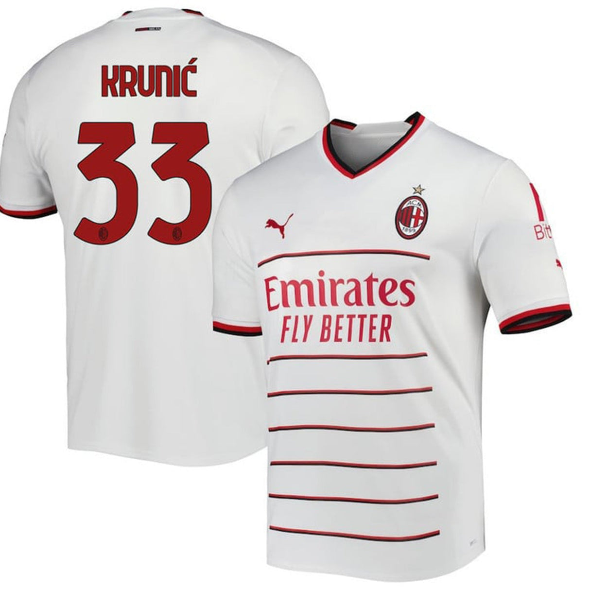 Rade Krunić AC Milan 33 Jersey - Kit Captain