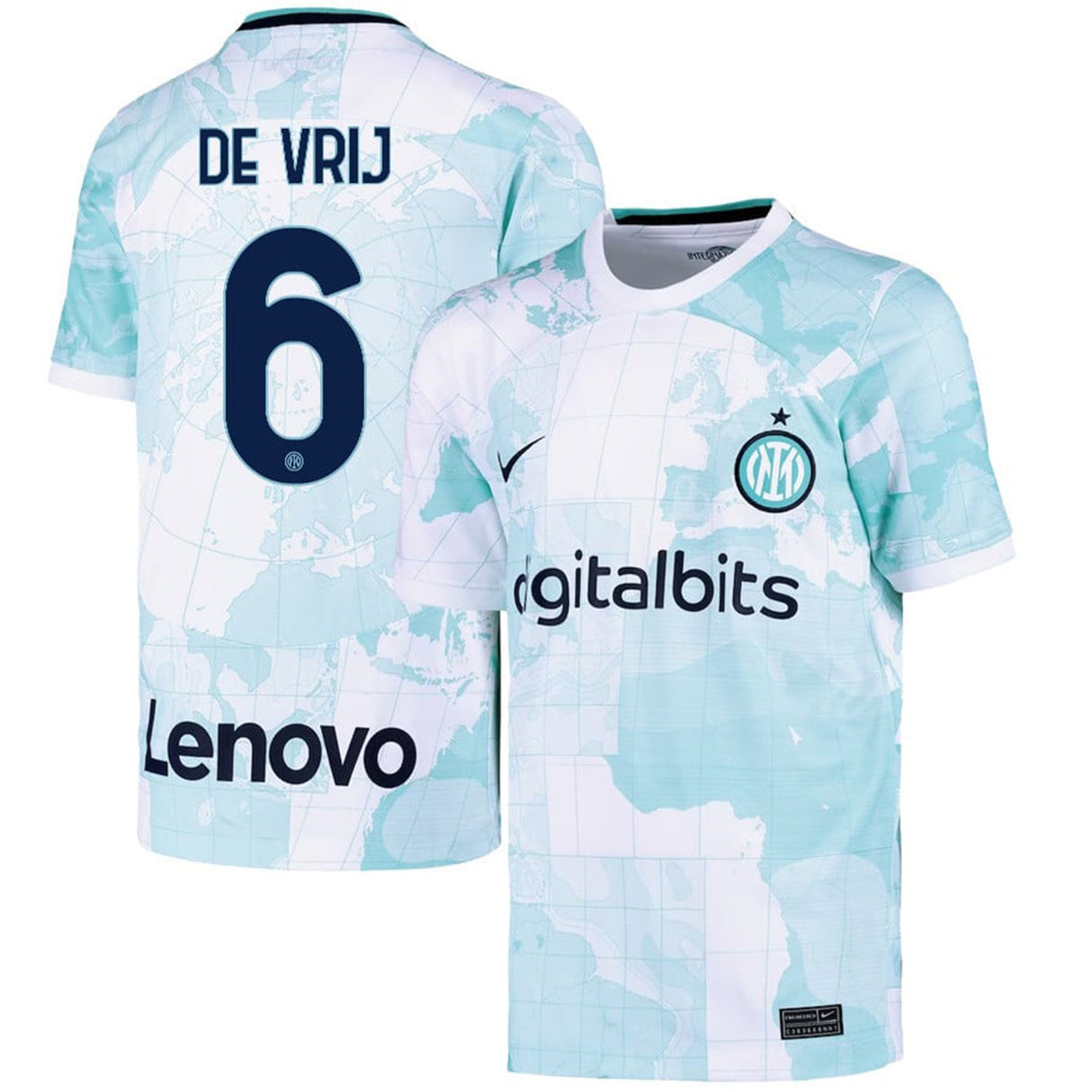 Stefan de Vrij Inter Milan 6 Jersey - Kit Captain