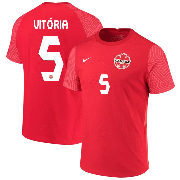 Steven Vitoria Canada 5 FIFA World Cup Jersey - Kit Captain