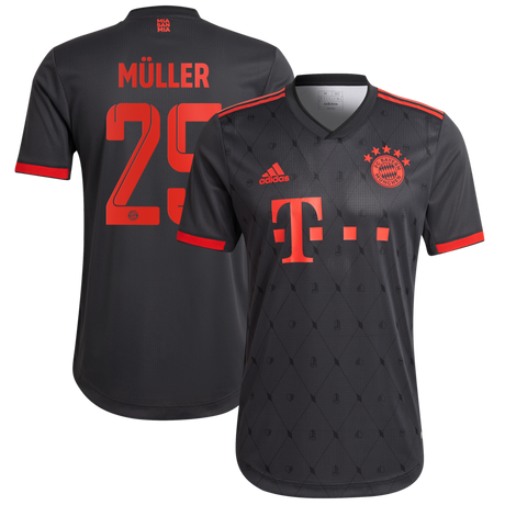 Thomas Muller Bayern Munich 25 Jersey - Kit Captain