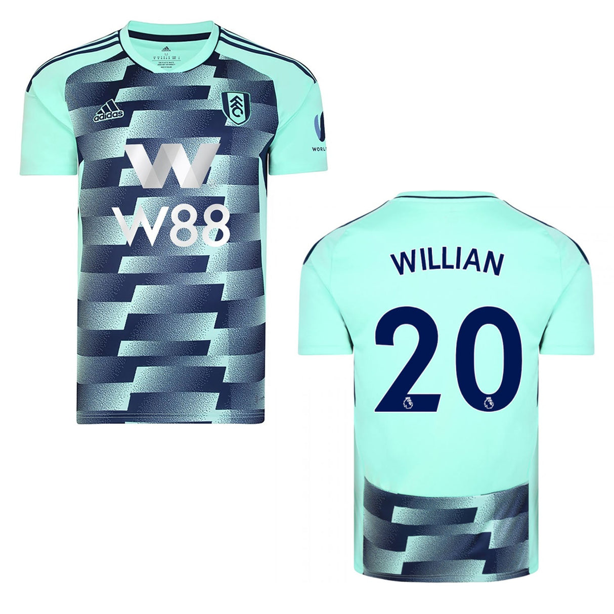 Willian Fulham 20 Jersey - Kit Captain