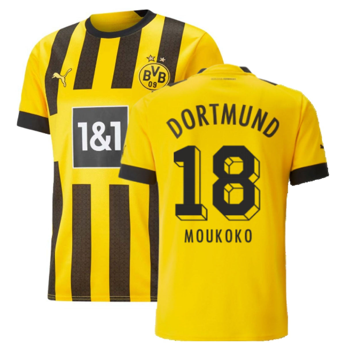 Youssoufa Moukoko Borussia Dortmund 18 Jersey - Kit Captain