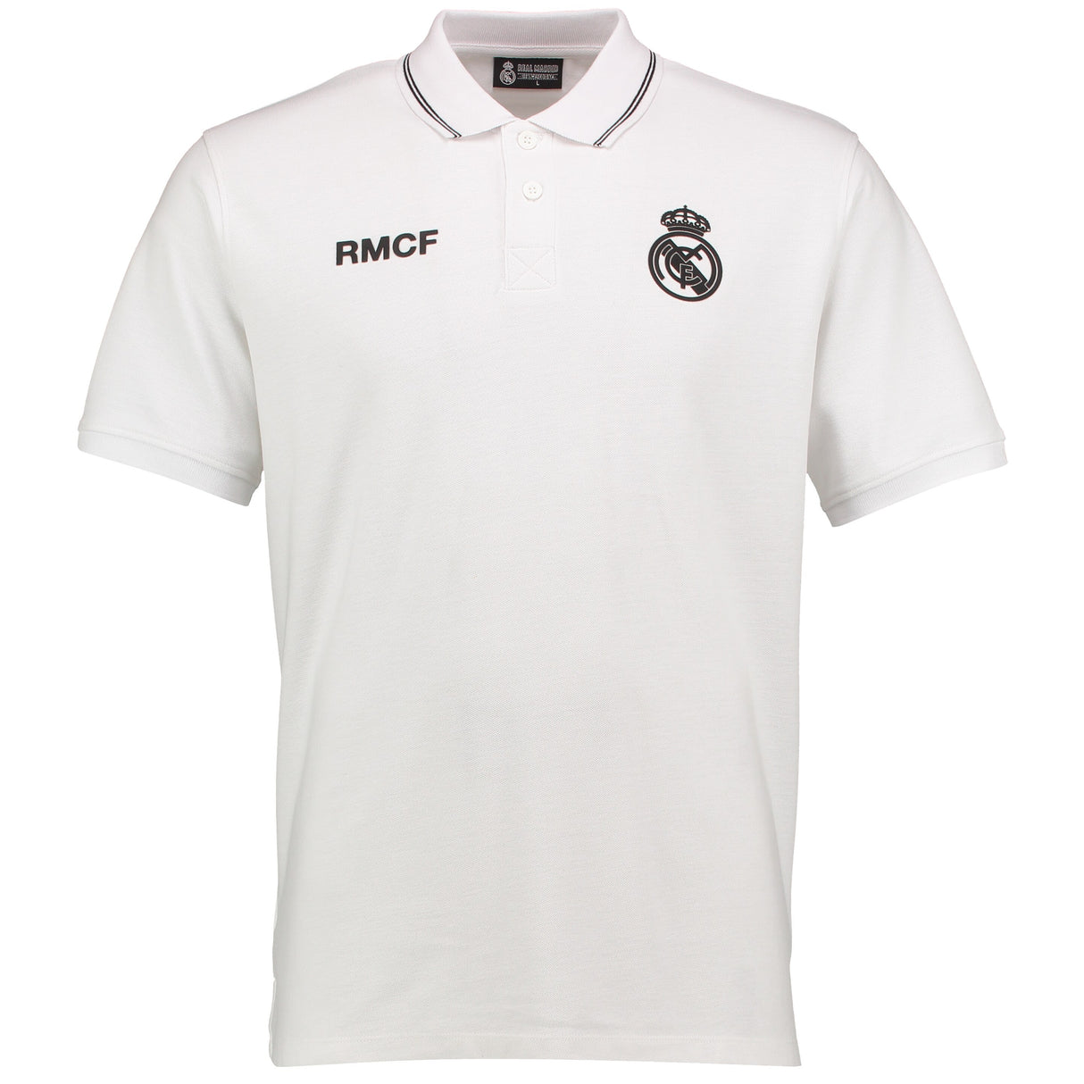 Real Madrid Polyester Training Polo Shirt - White - Mens - Kit Captain