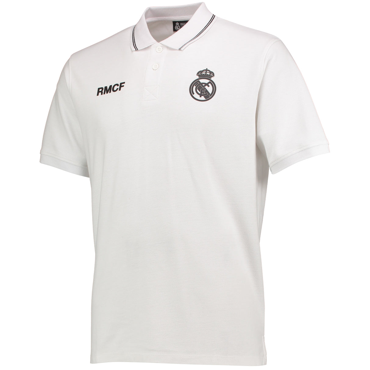 Real Madrid Polyester Training Polo Shirt - White - Mens - Kit Captain