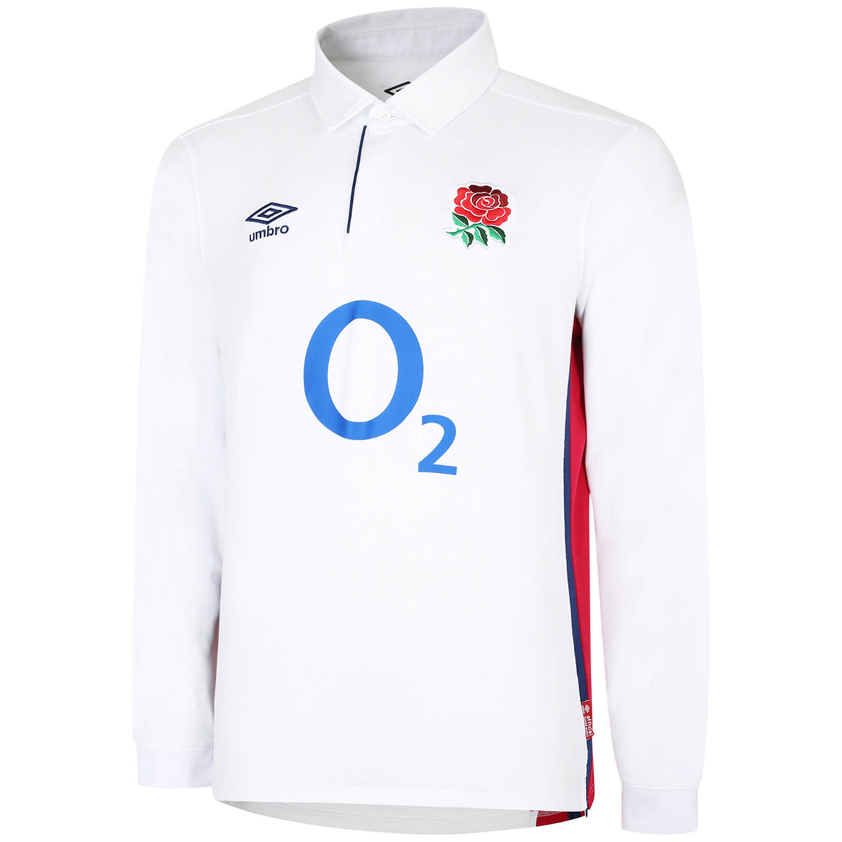 England Rugby Home Classic Long Sleeve Jersey 2021/22 - White - Mens - Kit Captain