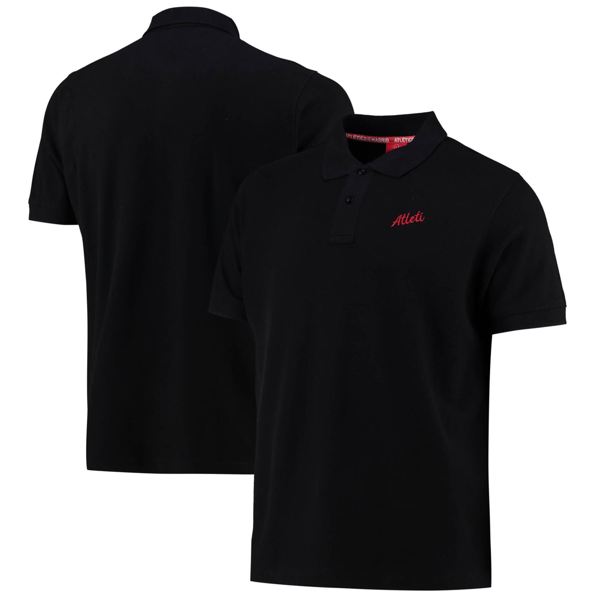 Atlético de Madrid Tonal Crest Polo - Black - Unisex - Kit Captain