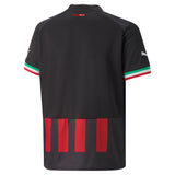 AC Milan Home Shirt 2022-23 - Kids - Kit Captain