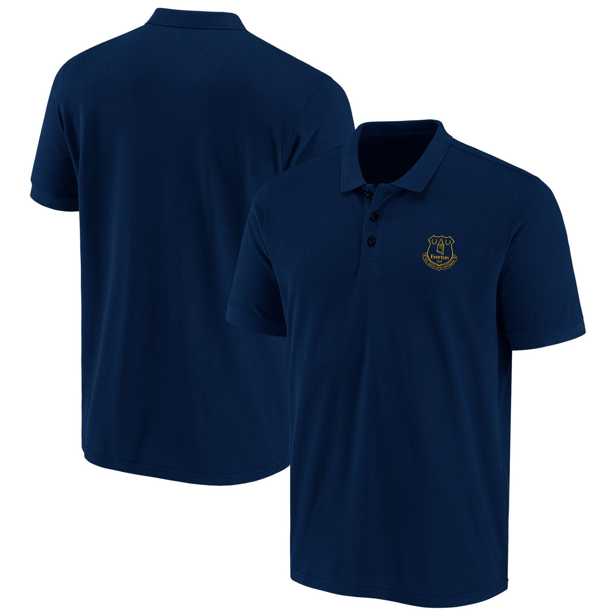 Everton Essentials Small Crest Polo - Navy - Mens - Kit Captain