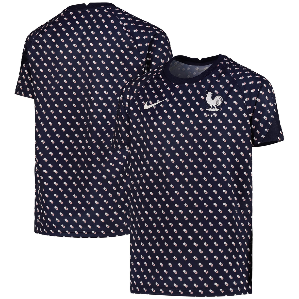 Camiseta prepartido de Francia - Azul oscuro - Niños