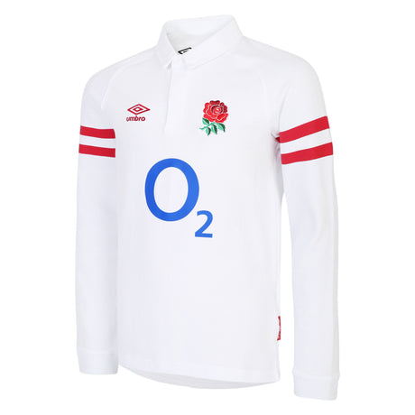 England Rugby Home Classic Long Sleeve Jersey 2022/23 - Junior - Kit Captain