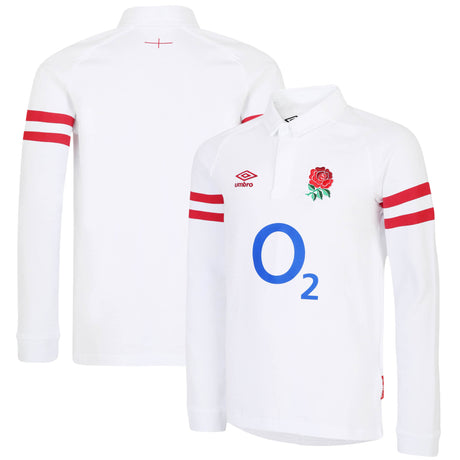 England Rugby Home Classic Long Sleeve Jersey 2022/23 - Junior - Kit Captain