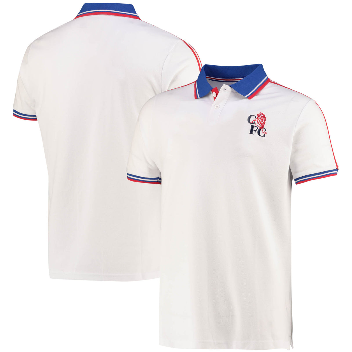 Chelsea Retro Polo - White - Mens - Kit Captain