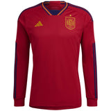 Spain Home Shirt 2022 - Long Sleeve - Kit Captain