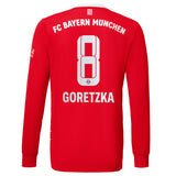 FC Bayern Home Shirt 2022-23 - Kids - Long Sleeve with Goretzka 8 printing - Kit Captain