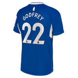 Everton Home Shirt 2022-23 - Kids with Godfrey 22 printing - Kit Captain