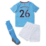 Manchester City Home Minikit 2022-23 with Mahrez 26 printing - Kit Captain