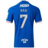 Glasgow Rangers Home Pro Shirt 2022-23 with Hagi 7 printing - Kit Captain