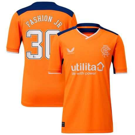 Glasgow Rangers Third Shirt 2022-23 - Kids with Fashion Jr 30 printing - Kit Captain