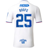 Glasgow Rangers Away Shirt 2022-23 with Roofe 25 printing - Kit Captain