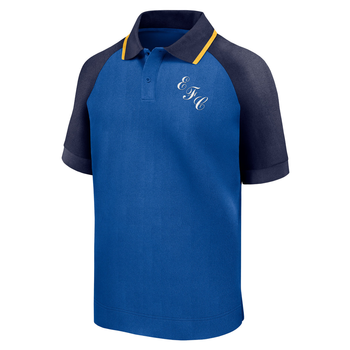 Everton True Classics Short Sleeve Polo - Royal/Gold - Mens - Kit Captain