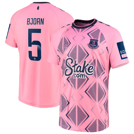 Everton WSL Away Shirt 2022-23 with Björn 5 printing - Kit Captain