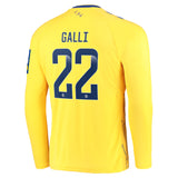 Everton WSL Third Shirt 2022-23 - Long Sleeve with Galli 22 printing - Kit Captain