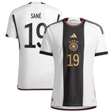 Germany Home Authentic Shirt with Sané 19 printing - Kit Captain