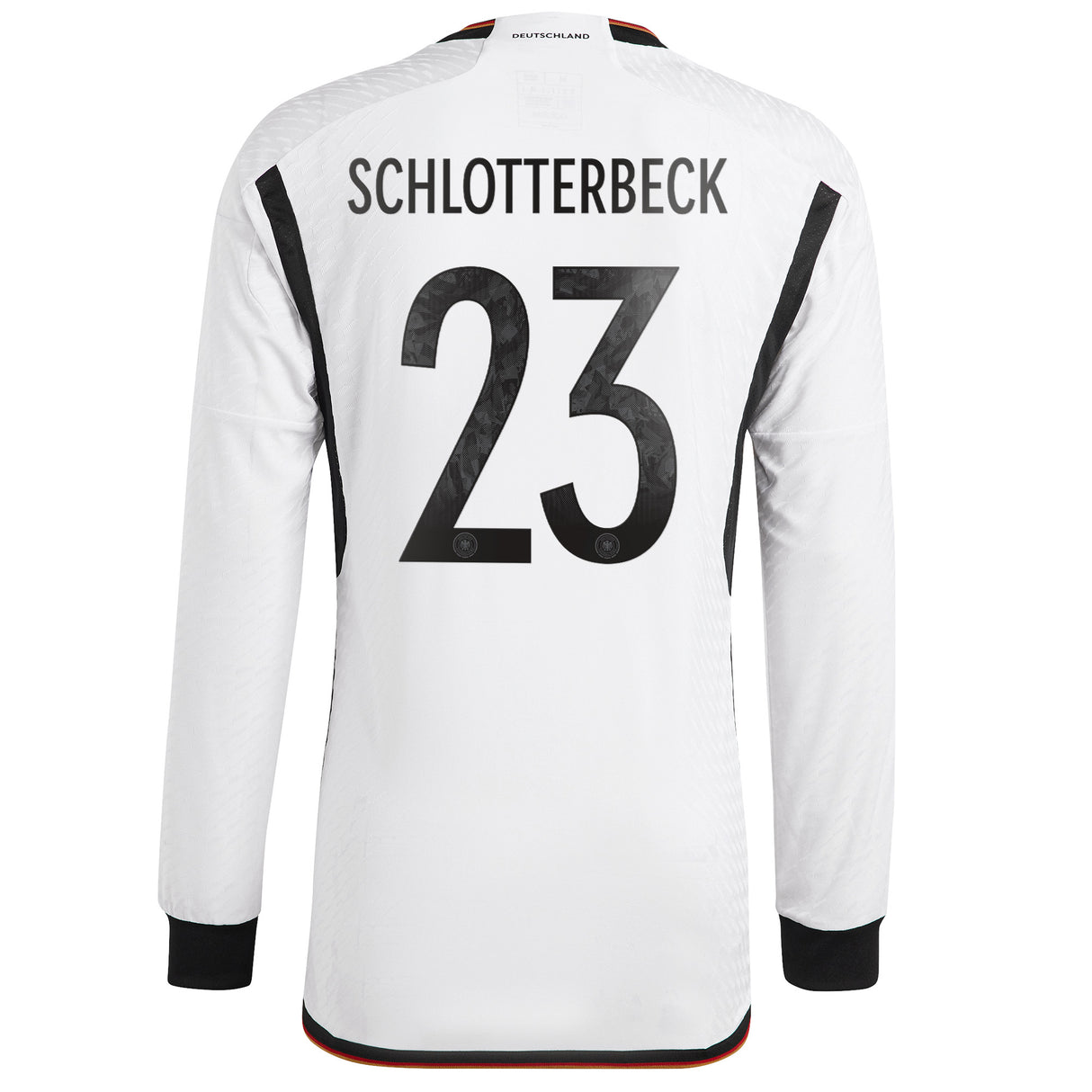 Germany Home Authentic Shirt - Long Sleeve with Schlotterbeck 23 printing - Kit Captain